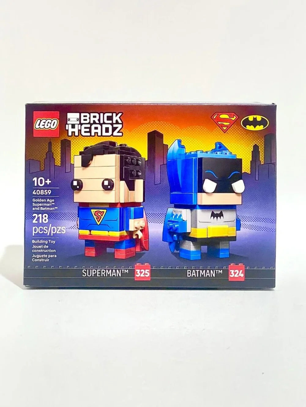 Lego Brickheadz 40859 Golden Age Superman and Batman Figures NIB New in Hand